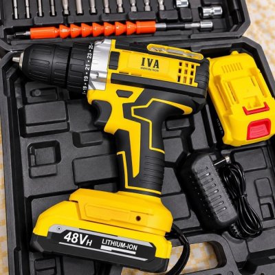 Parafusadeira Furadeira 48v Profissional Amarelo