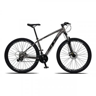 Bicicleta Aro 29 Gts Dexter 24 Marchas Freio A Disco — Grafite com Preto, Quadro 21