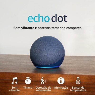 Echo Dot Smart Speaker com Alexa - Cor Azul