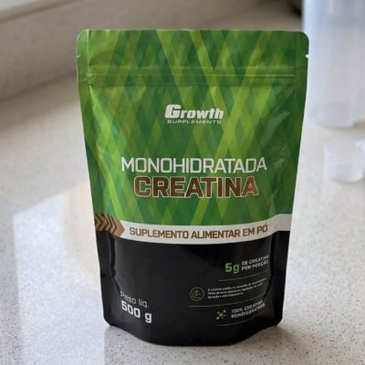 Creatina 500g Pouch Treino Growth Supplements