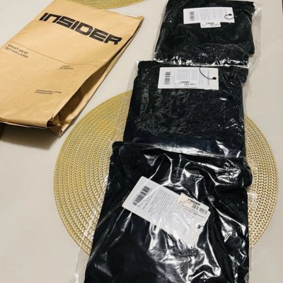 Kit 3 Camisetas Insider Preto GG Liso