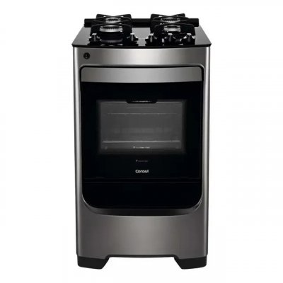 Fogão Consul 4 Bocas Inox com Mesa de Vidro — CFO4VAR
