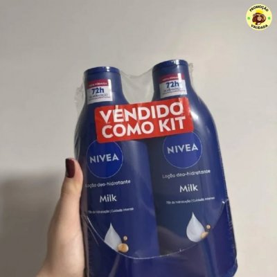 NIVEA Kit Loção Hidratante Milk Pele Seca a Extrasseca 400ml
