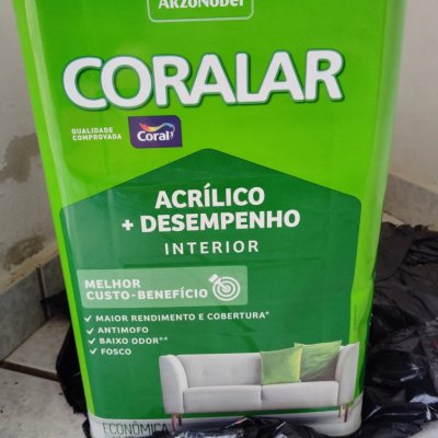 Latex acrílica Coral anti mofo 18L Fosco