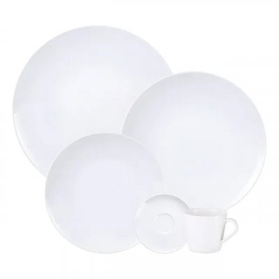 Aparelho de Jantar Tramontina Leonora em Porcelana — 20 Peças