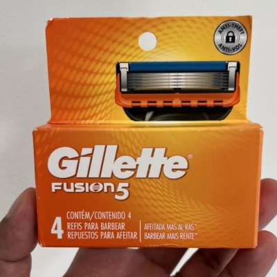 Gillette Carga Para Aparelho De Barbear Fusion5 - 4 Unidades