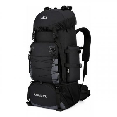 Mochila Cargueira Tática Grande Impermeável Reforçada 90l Preto