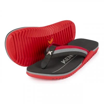 Sandália Kenner Nk6 Pro Vermelho/Cinza/Preto — Unissex Liso (41)