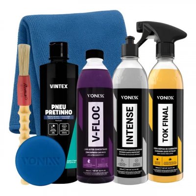 Kit Shampoo V-floc + Cera Tok Final Intense Vonixx Pretinho