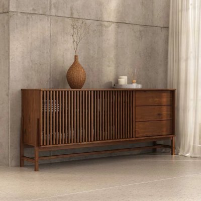 Buffet Madeira 170 cm 1 Porta Ripado