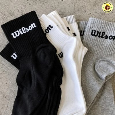 MEIAS DO WILSON NO PRECINHO Kit com 6 Pares de Meias Wilson Cano Medio Algodao