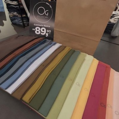 Camiseta Básica Slim Algodão Ogochi