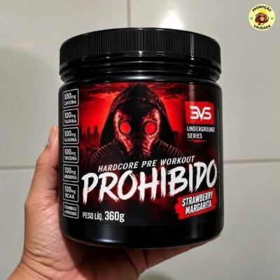 ⚡ PROHIBIDO E MAIS GOSTOSO Pre Treino Prohibido 360g 3VS