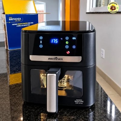 Air Fryer Britania 65L 8 Funcoes Painel Digital 1700W 127V