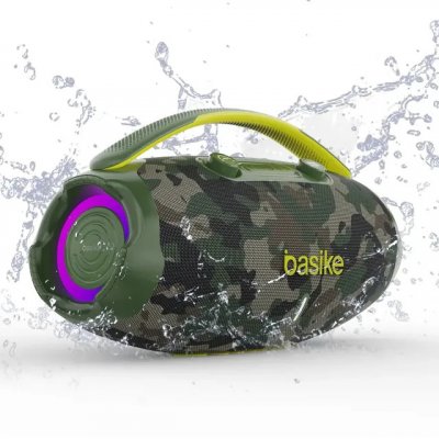 Caixa De Som Basike BA-RAD207 Edição 80W — Rádio FM, Bluetooth 5.3 e Bateria 9000mAh