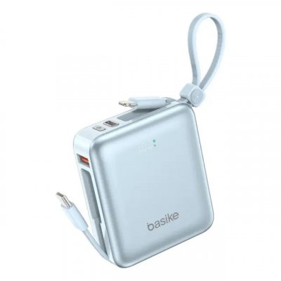 Power Bank Basike 10.000mAh Turbo com Cabo Embutido para iPhone e Samsung — review