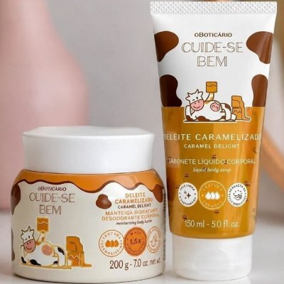 Combo Cuide-se Bem Deleite Caramelizado: Manteiga Corporal