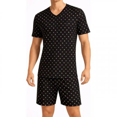 Pijama Adulto Curto Masculino Confortavel Pijamas Verão — conforto e leveza para noites quentes