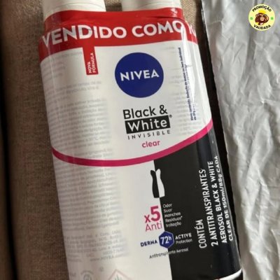 NIVEA Kit Desodorante Aerossol Black & White Clear 150ml