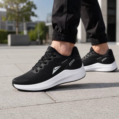 Tênis Sneeks Casual Feminino Preto/Branco
