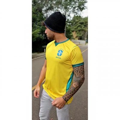 Camisa Brasileira 2026 Amarela Azul Personalizada Nome Número — Review