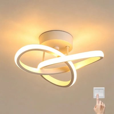 Luminária de Teto LED Moderna para Quarto e Sala