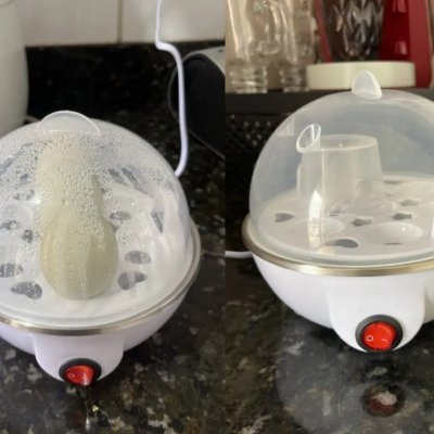 Cozedor De Ovos Automático Panela A Vapor Elétrica