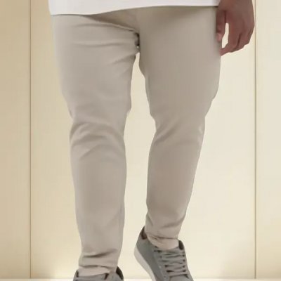 Calça Jeans Sarja Plus Size com Lycra — Masculina Tamanho Grande