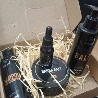 Kit Barba Óleo Shampoo Condicionador e Balm