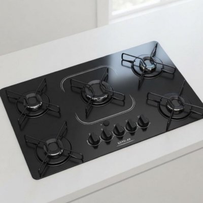 Fogão Cooktop a gás Braslar 5 bocas