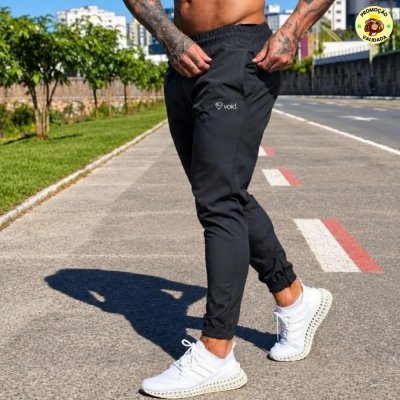 Kit com 3 Calcas Jogger Tactel com Elastano