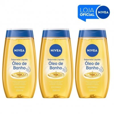 KIT NIVEA Sabonete Líquido Óleo de Banho 200ml