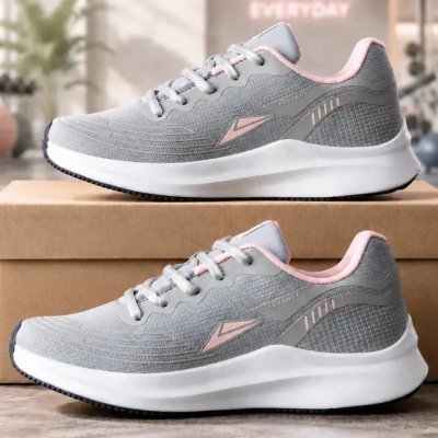 Tênis Sneeks Feminino Casual Academia Treino Cinza/rosa — 36,0 BR