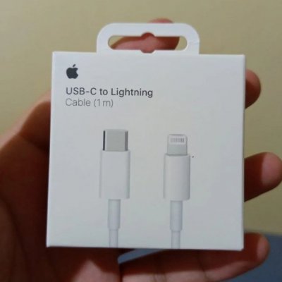 Cabo Carregador Lightning Tipo C Apple 1 Metro Branco