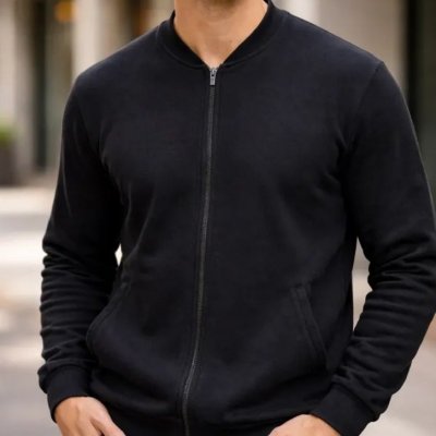 Blusa De Moletom Com Ziper Canguru