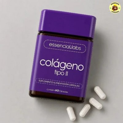 Kit com 2 Colageno Tipo 2 45mg 60 Caps Essencial Labs