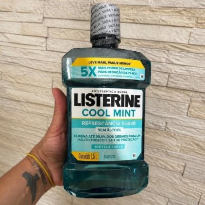 Enxaguante Bucal Listerine Cool Mint Sem Álcool 1,5L