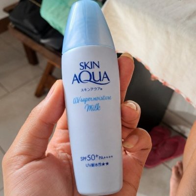 SKIN AQUA® Super Moisture Milk 40g Protetor Solar Facial FPS50