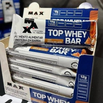 💪 Max Titanium Top Whey Bar 12 Unidades