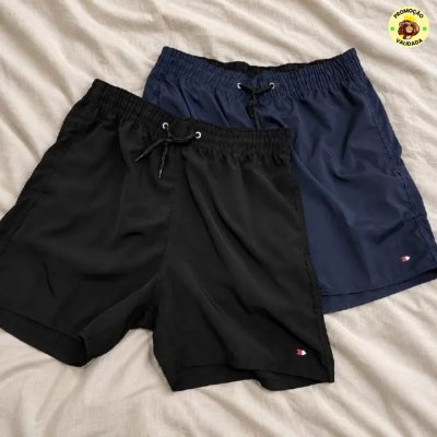 SHORT PRA ACADEMIA NAO VAI FALTAR Kit com 2 Shorts Tactel Sandrini
