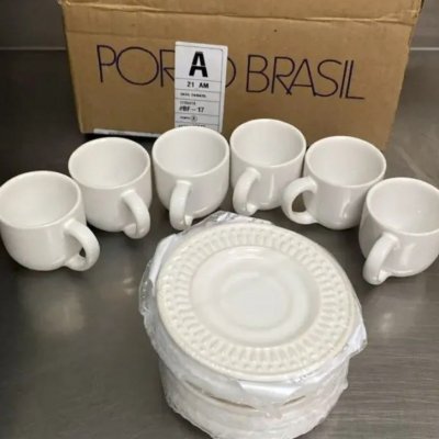 Jogo de Café Porto Brasil Cerâmica 12 Peças 72ml
