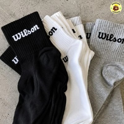 🧦 Kit com 6 Pares de Meias Wilson Cano Medio Algodao