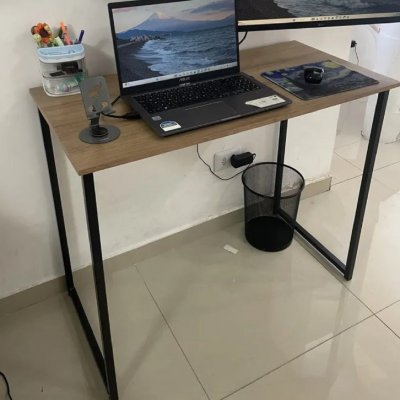 Escrivaninha Industrial 90cm Aço MDF