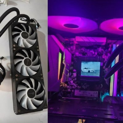Watercooler Kalkan 360mm Argb Aura Lcd