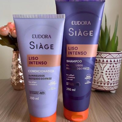 ✨ Pack Eudora Siàge Liso Intenso Shampoo + Condicionador