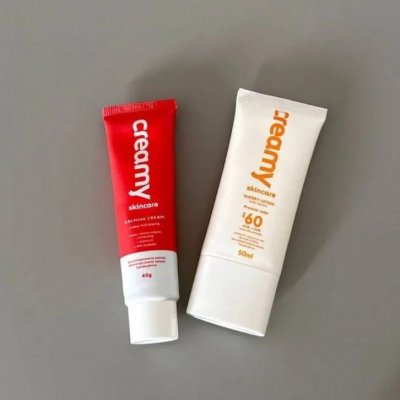Kit Duo (Protetor Solar FPS60 + Calming Cream) - Creamy Skincare
