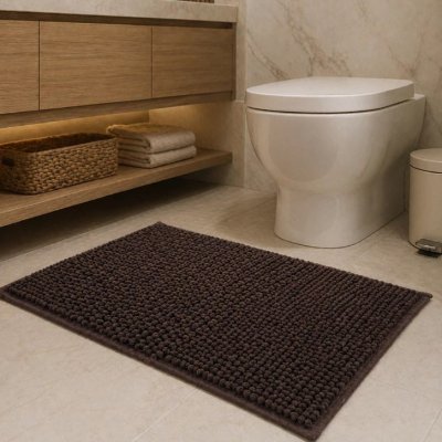 Kit Jogo 4 Tapete Microfibra Antiderrapante 58x38cm