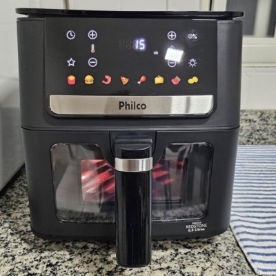 Air Fryer Philco 6,5L Visor Glass 127V