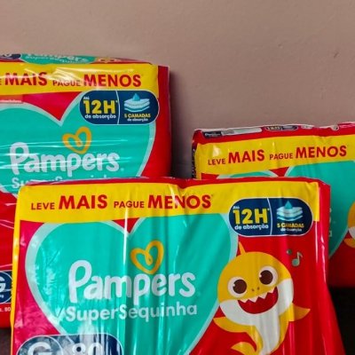 Fralda Pampers Supersequinha Tamanho G 80 Unidades