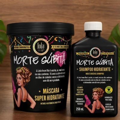 🧴 Kit Morte Súbita - Shampoo 250ml e Máscara 450g Lola From Rio